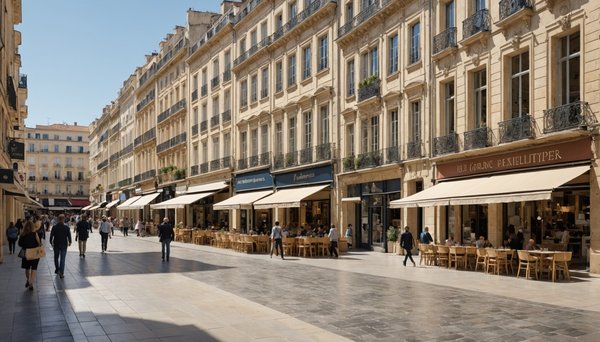 Les principales zones commerciales à Montpellier
